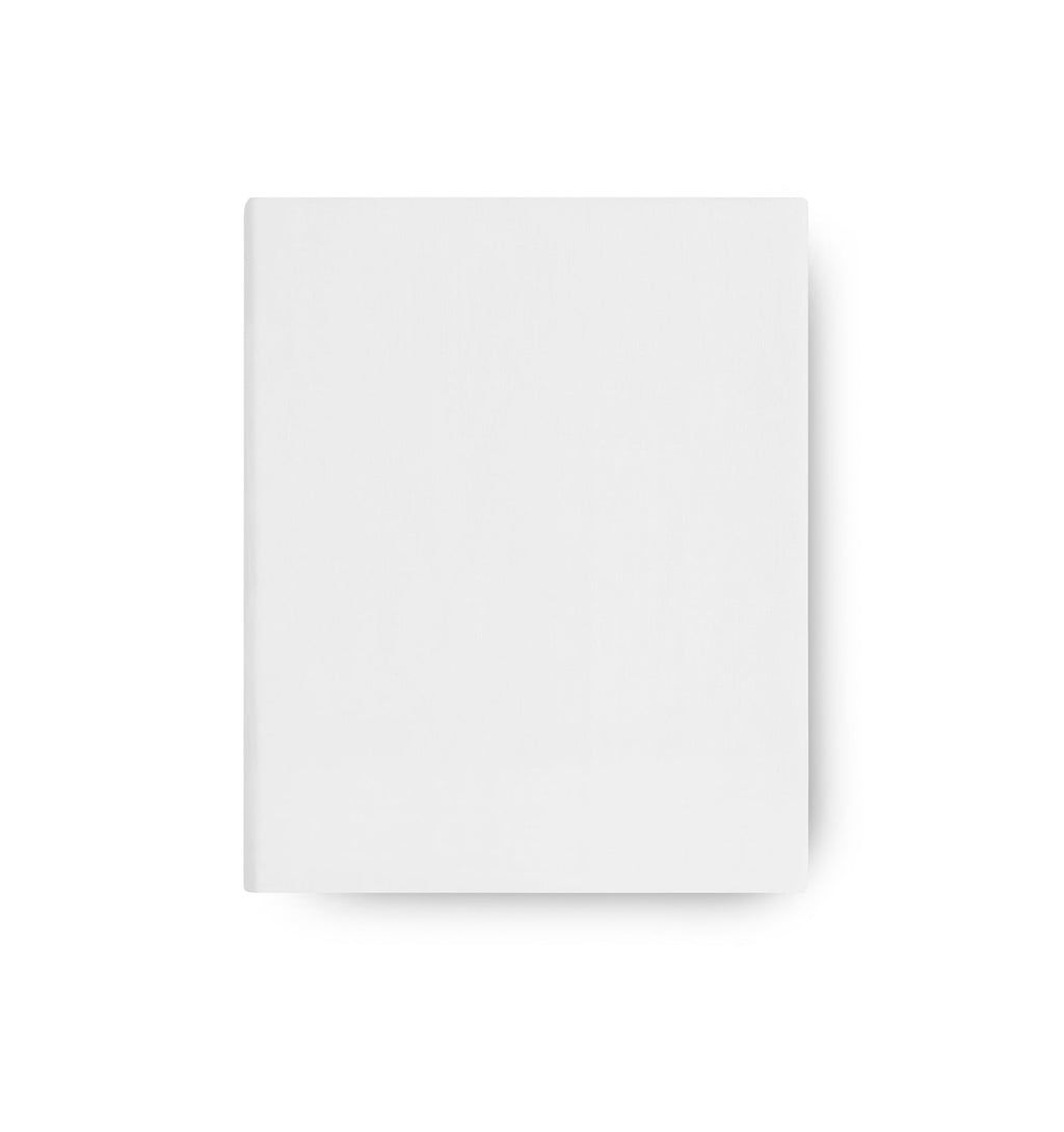 525TC White Percale Fitted Sheet | Amalia Home Victoria